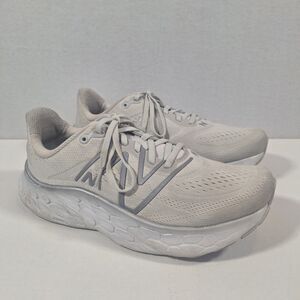 New Balance Fresh Foam X More v4 Women Size 10 D Summer Fog White Gray Shoes Run